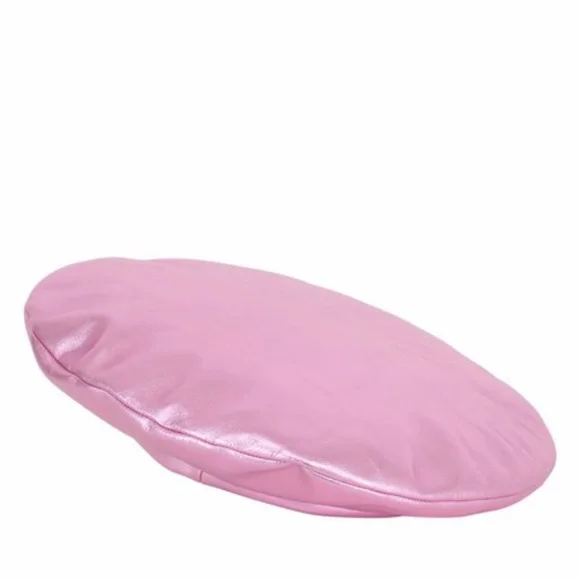 GUCCI CAPPELLO DONNA NAPPA METALLIC LEATHER BERET. SIZE L. Leather beret Gucci Pink size 58 cm in Leather - 27062982 main image 3